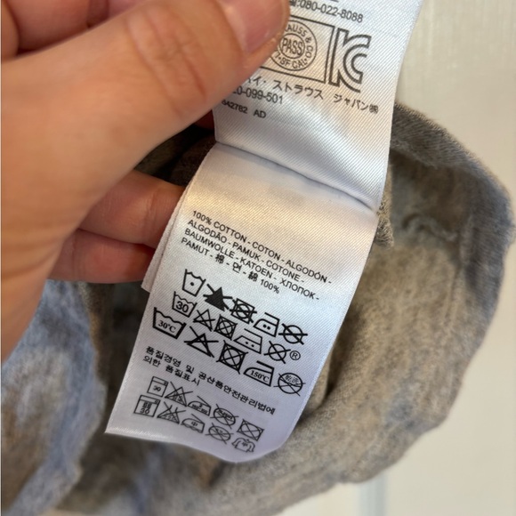 Levi's Vintage Clothing 1950s Sportswear Tshirt heather grey cotton jersey small - Picture 5 of 6